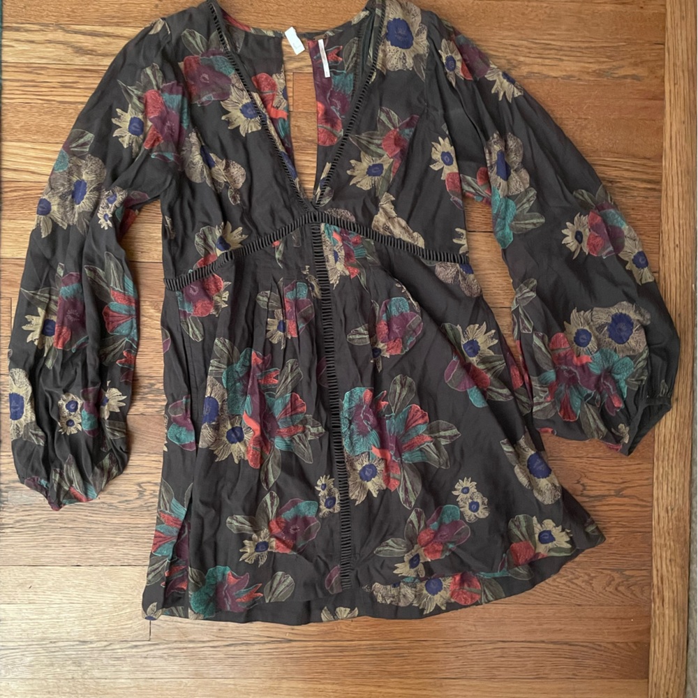 Free People - Floral Dress - S - Bell Sleeves